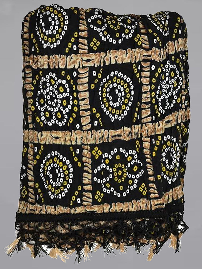 Bandhej Pattern Chinon Silk Dupatta For Women's