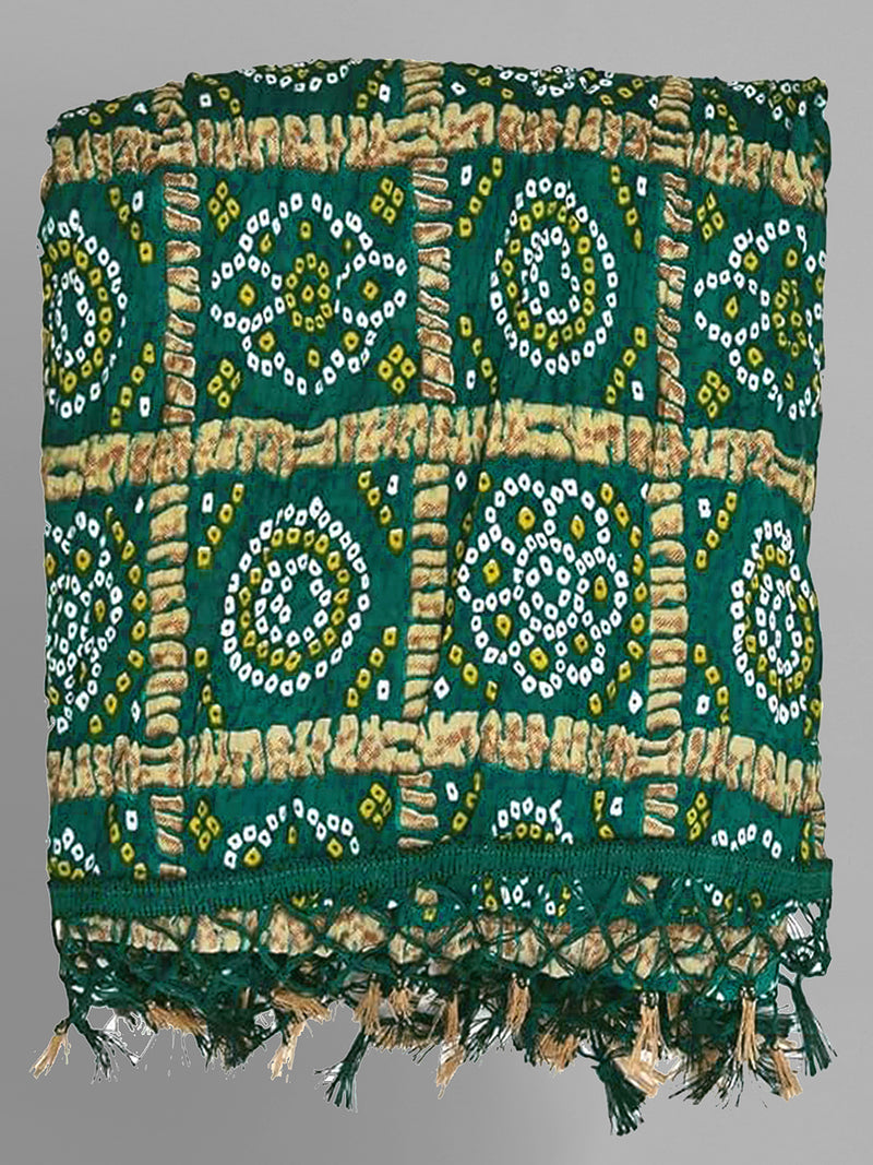 Bandhej Pattern Chinon Silk Dupatta For Women's