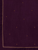 Purple Georgette Embroidery Salwar Suit Set Anarkali Kurta Pant with Dupatta For Women's