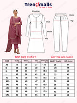 Pink Chiffon Siroski Zarkan Work Kurta Pant Set with Dupatta For Women's