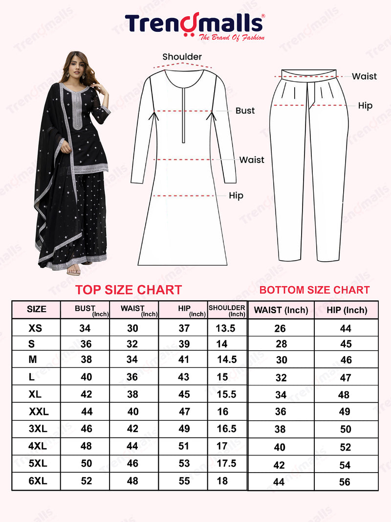 Black Georgette Embroidery Work Salwar Suit with Dupatta for Women