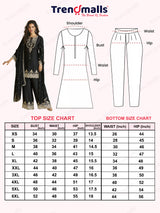 Chinon Embroidery Sequence Work Kurta Palazzo with Dupatta for Women