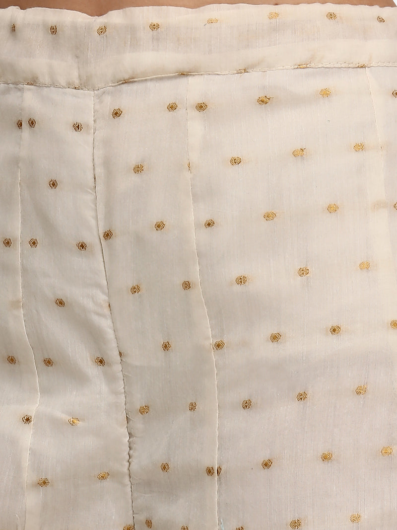 White Cotton Embroidery Salwar Suit Set Kurta Sharara with Dupatta Kurta Palazzo Set Stitched Ready To Wear For Women's