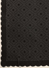 Black Georgette Siroski work Saree with Unstitched Blouse Piece For Women's Trendmalls