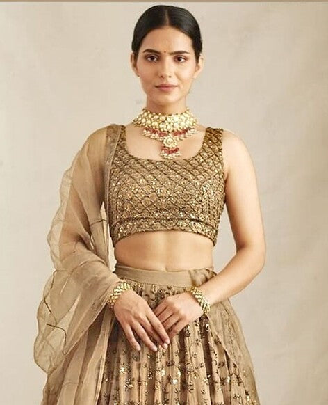 Wedding Wear Special Sequins Lehenga Choli with Dupatta for Women's