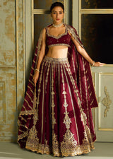 Women's Art Silk Embroidery Sequin work Lehenga Choli with Dupatta-SemiStitch | Stylish Wedding Lehenga Choli for women