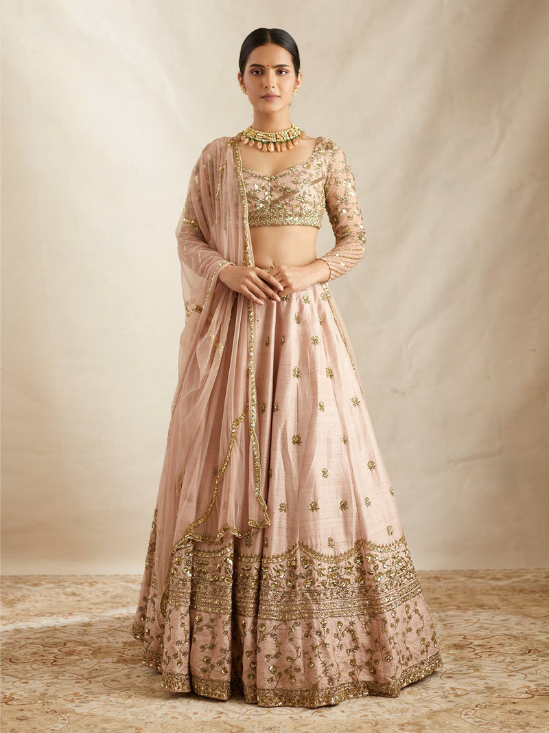 Satin Embroidery Lehenga Choli with Dupatta | Bridal Party Stylish Wedding Lehenga Choli for women