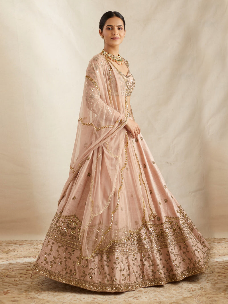 Satin Embroidery Lehenga Choli with Dupatta | Bridal Party Stylish Wedding Lehenga Choli for women