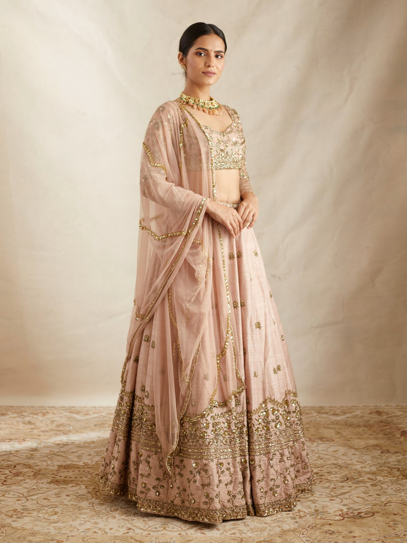 Satin Embroidery Lehenga Choli with Dupatta | Bridal Party Stylish Wedding Lehenga Choli for women