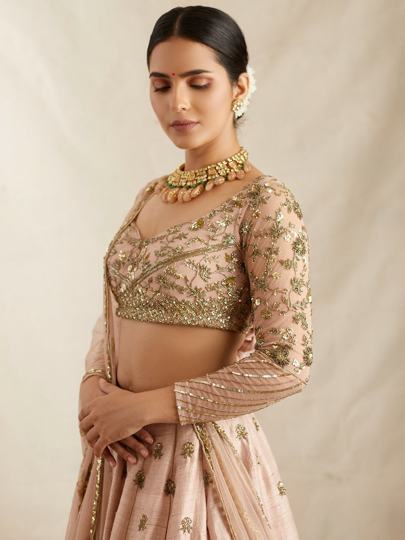 Satin Embroidery Lehenga Choli with Dupatta | Bridal Party Stylish Wedding Lehenga Choli for women