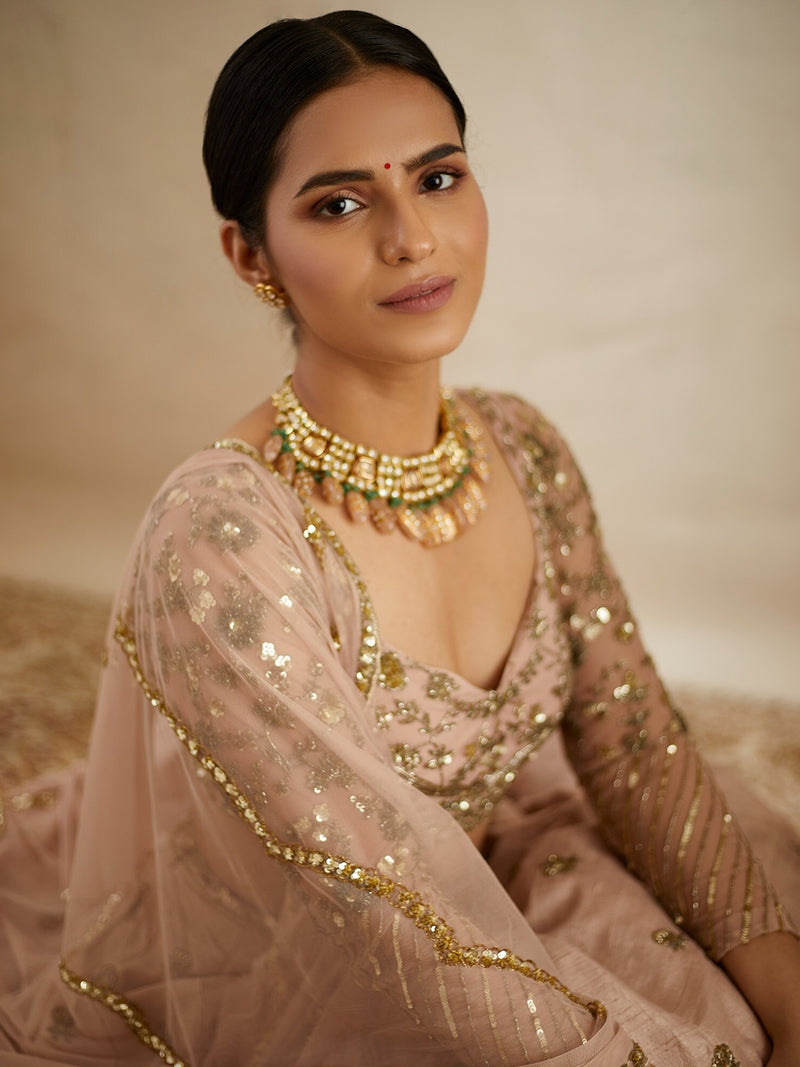 Satin Embroidery Lehenga Choli with Dupatta | Bridal Party Stylish Wedding Lehenga Choli for women