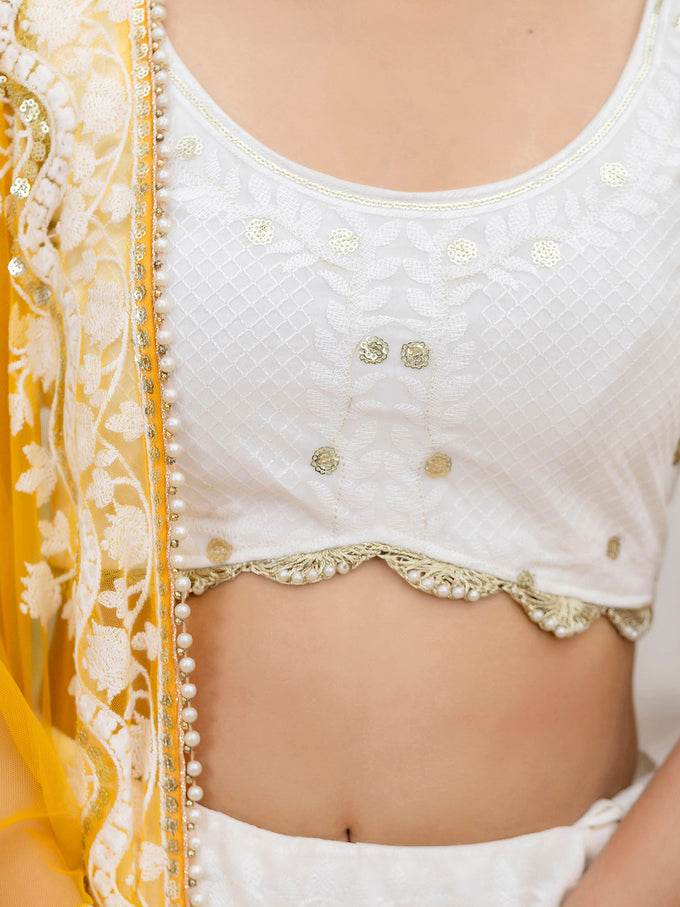 Women's Georgette Embroidery Lehenga Choli with Dupatta | Bridal Wedding Lehenga Choli for women Trendmalls