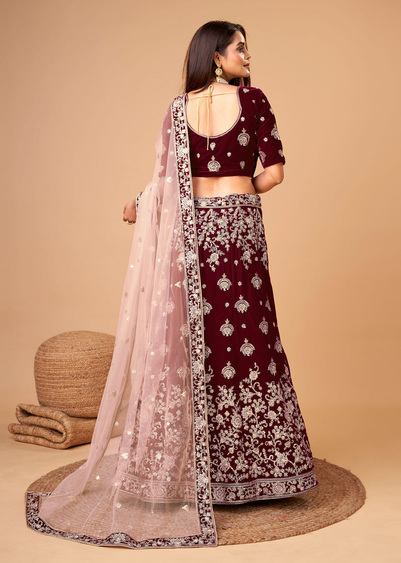 Women's Georgette Embroidery Lehenga Choli with Dupatta | Bridal Wedding Lehenga Choli for women