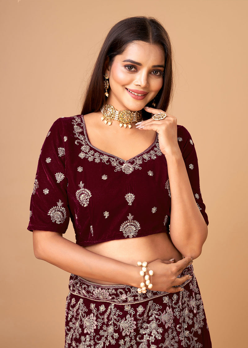 Women's Georgette Embroidery Lehenga Choli with Dupatta | Bridal Wedding Lehenga Choli for women