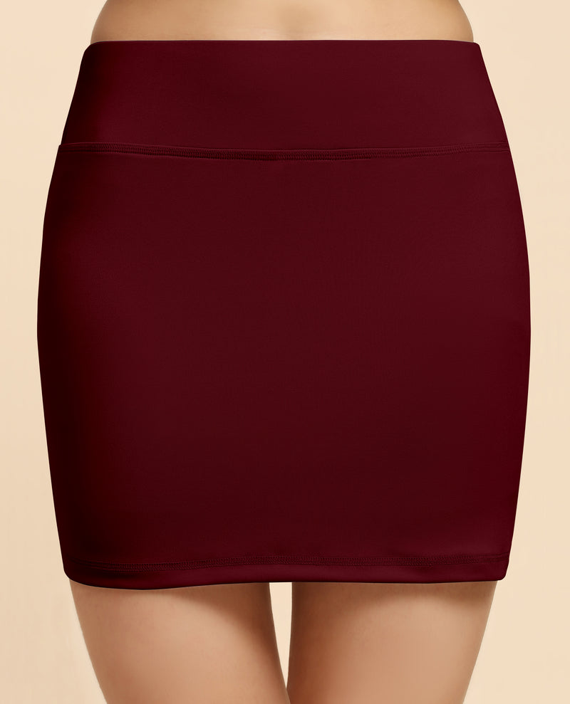 Women's & Girl's Solid High Waist Flared Skater Short Mini Skirt with Shorts
