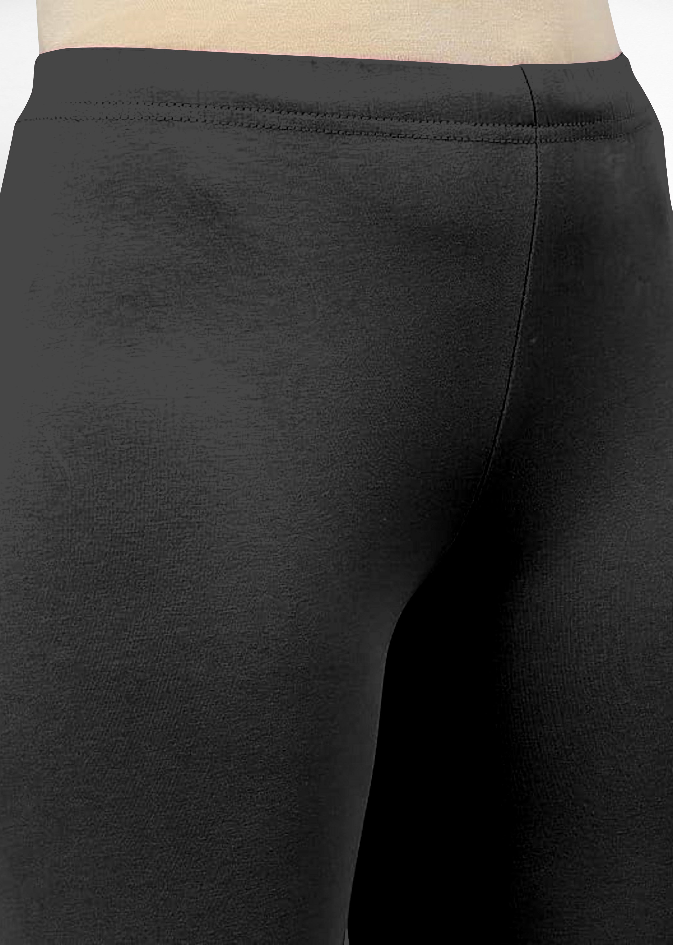 Women's Super Combed Cotton Elastane Stretch Churidar Length Leggings with Ultrasoft Waistband