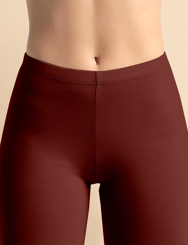 High Coverage Super Combed Cotton Elastane Stretch Mid Waist Shorties with Concealed Waistband Boy Shorts