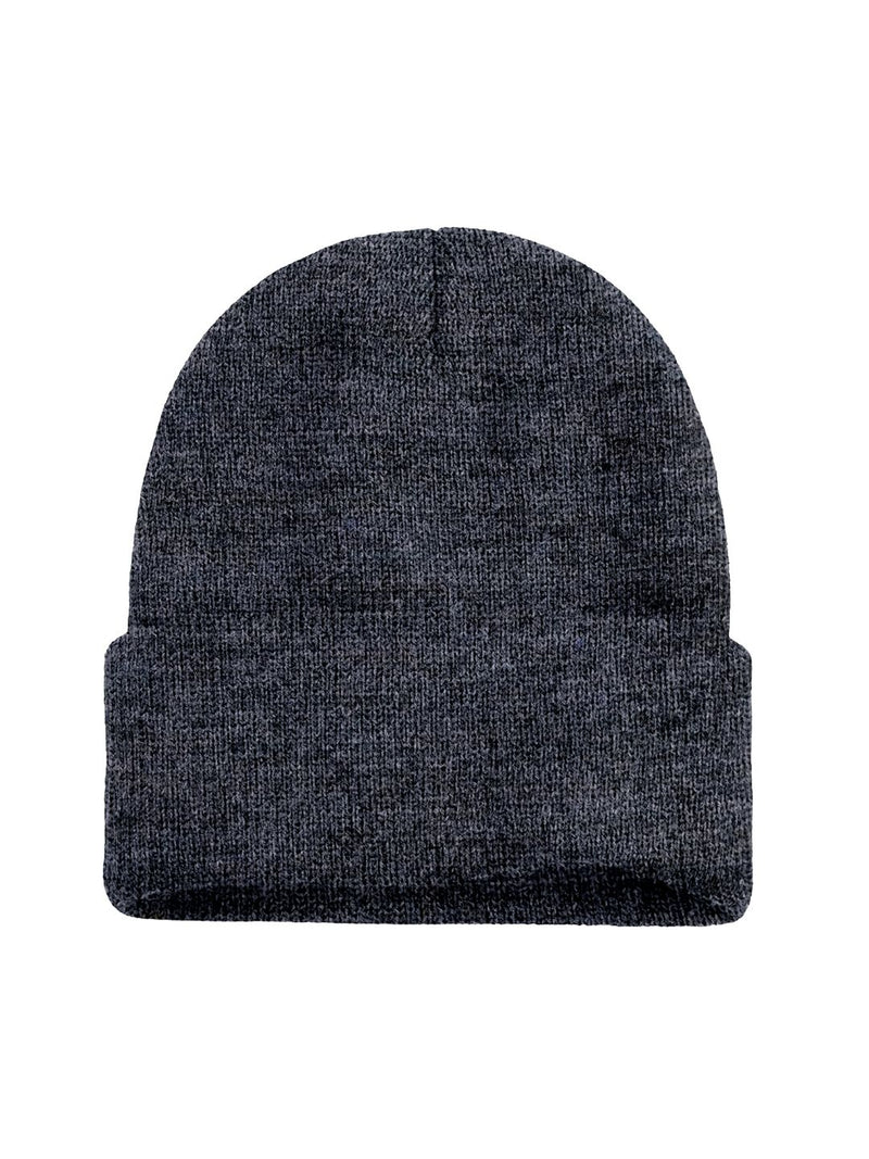 Mens/Women/Kids Cap Unisex Hat Knit Cuffed Beanie Cap for Men Stylish (Grey)