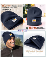 Mens/Women/Kids Cap Unisex Hat Knit Cuffed Beanie Cap for Men Stylish (Nevyblue)